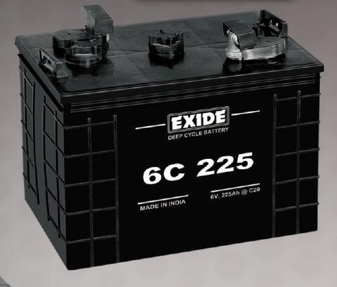Exide Flooded 6C225 225AH / 6Volt Golf Cart Battery - JAI SHIV TRADERS