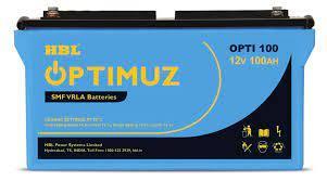 HBL OPTIMUZ 100AH 12V SMF VRLA BATTERY-OPTI 100 - JAI SHIV TRADERS