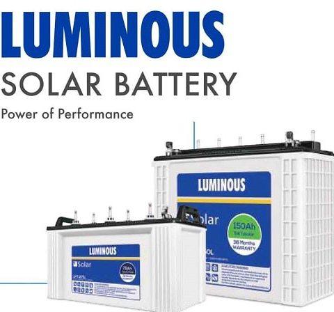 Luminous Solar Battery - JAI SHIV TRADERS