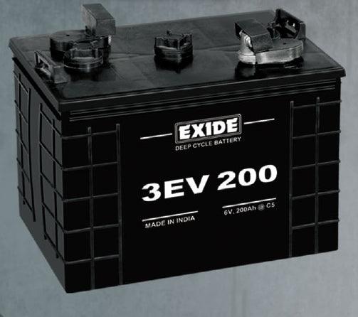 Exide Flooded 3EV200 200AH-6Volt Golf Cart Battery - JAI SHIV TRADERS