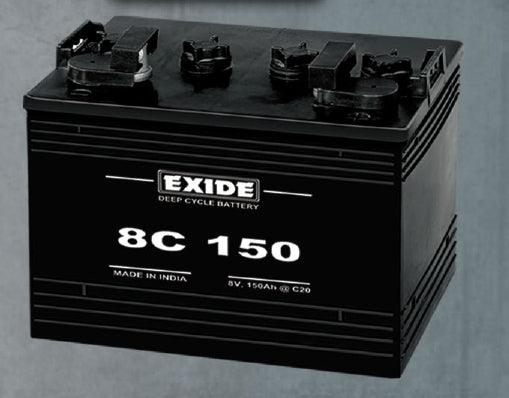 Exide Flooded 8C150 150AH / 8Volt Golf Cart Battery