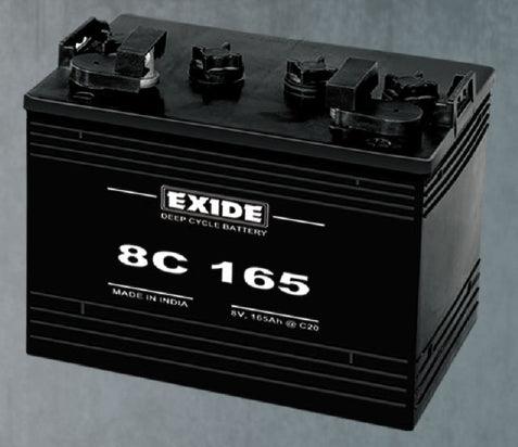 Exide Flooded 8C165 165AH / 8Volt Golf Cart Battery - JAI SHIV TRADERS