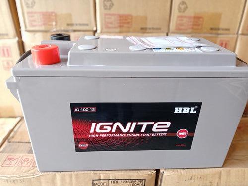 HBL IG 100AH-12V Ignite Generator Battery - JAI SHIV TRADERS