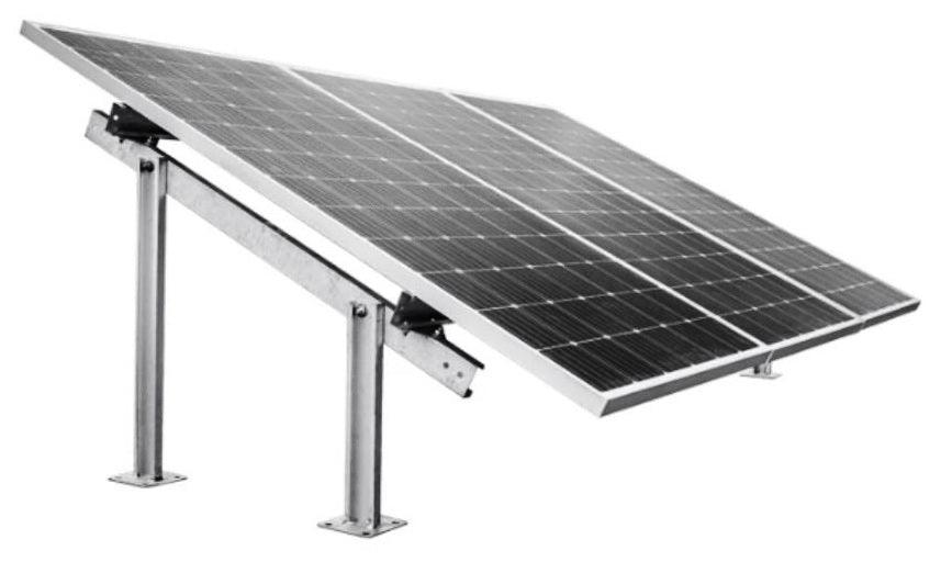 Solar Panel Mounting Structure for 3 Panels - JAI SHIV TRADERS