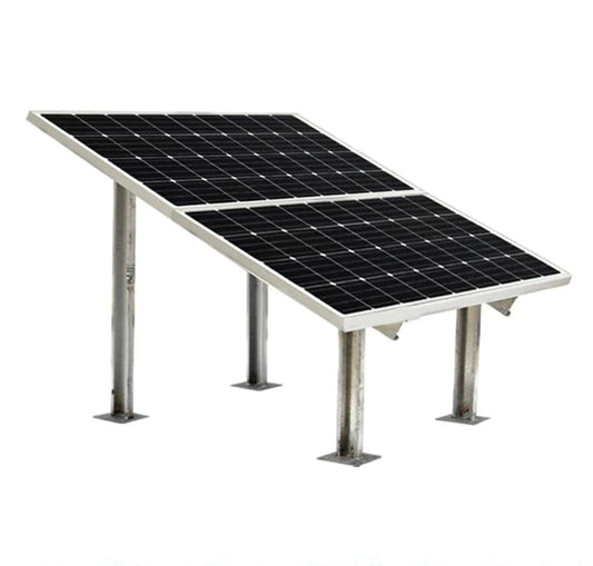 Solar Panel Mounting Structure for 2 Panel