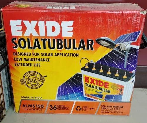 Exide Solar Tubular 6LMS150 - JAI SHIV TRADERS