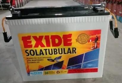 Exide Solar Tubular 6LMS200 - JAI SHIV TRADERS