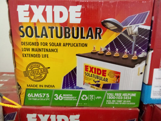 Exide SolarTubular 6LMS75