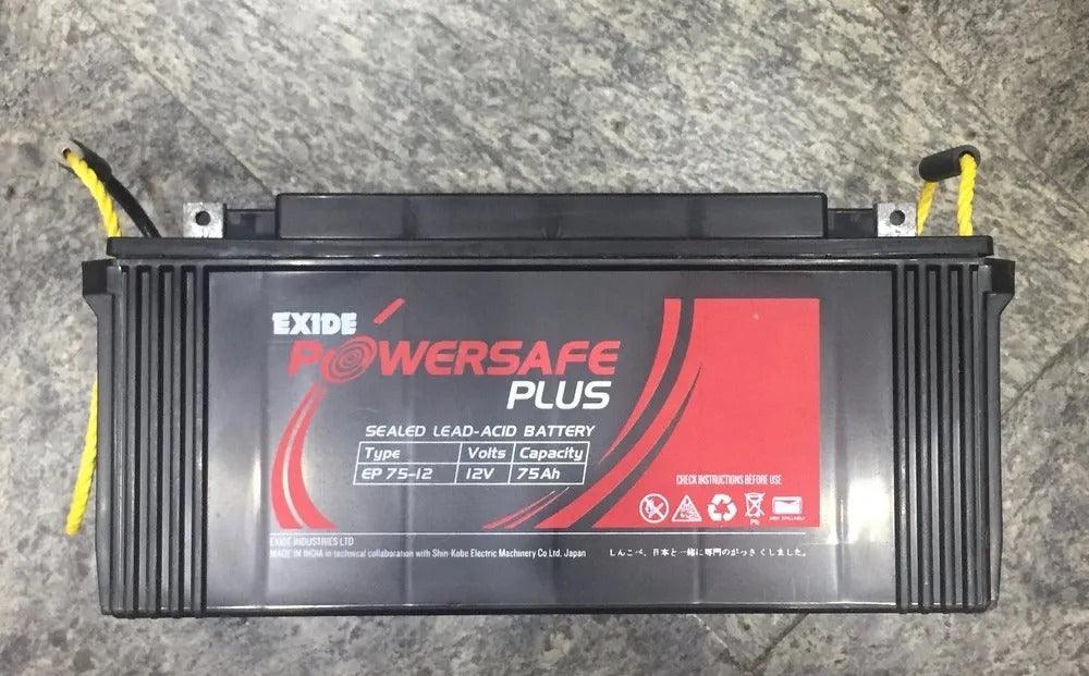 Exide Powersafe Plus EP75-12 - JAI SHIV TRADERS