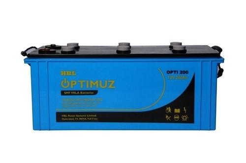 HBL OPTIMUZ 200AH 12V SMF VRLA BATTERY-OPTI 200 - JAI SHIV TRADERS