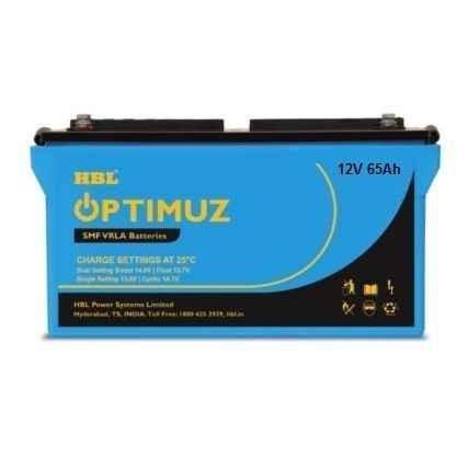 HBL OPTIMUZ 65AH 12V SMF VRLA BATTERY-OPTI 65 - JAI SHIV TRADERS